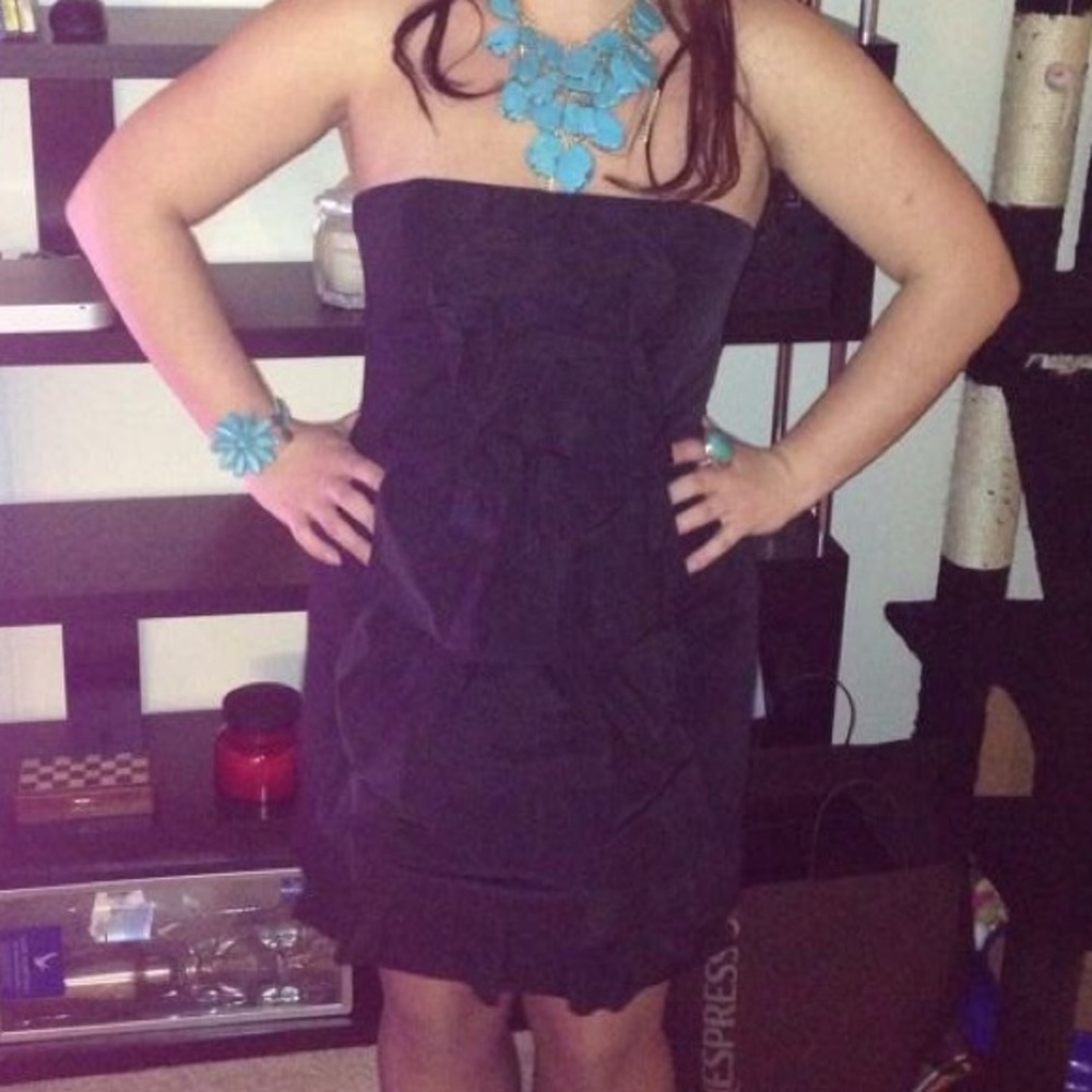 BCBG Maxazria sleeveless black dress